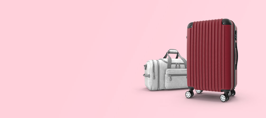 Gepäckstücken und Reisen