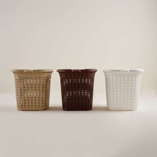 Rattan basket with lid