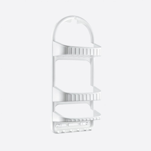 Hanging shower caddy with suction cups
