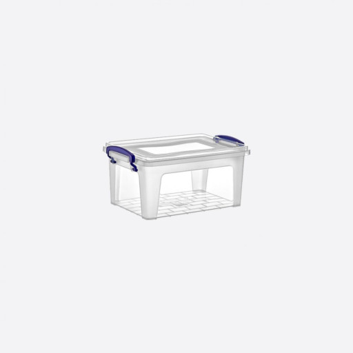Boîte de rangement transparente avec couvercle - 3 litres