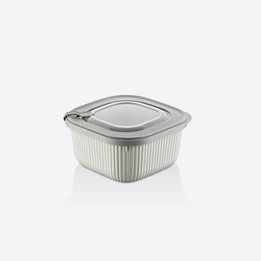 Storage container "MicroLine" wtih lid, square - 1100 ml