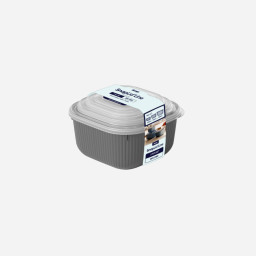 Bewaardoos "Snaplid Line" met deksel 3 stuks - 600-1100-1800 ml