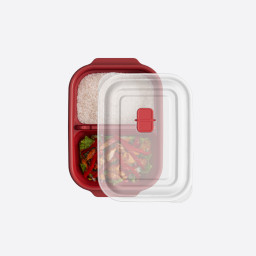 Bewaardoos Heat’n Go met 2 vakken (1200 ml)