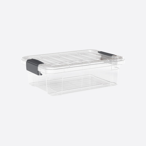 Transparent storage box with lid - 7 liters