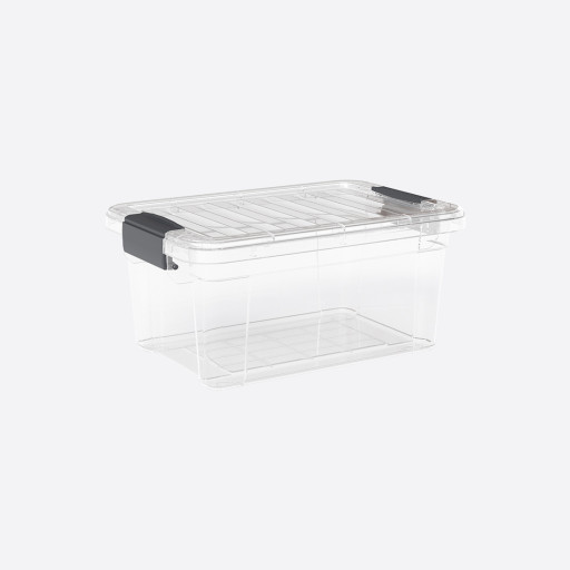 Transparent storage box with lid - 6,25 liters