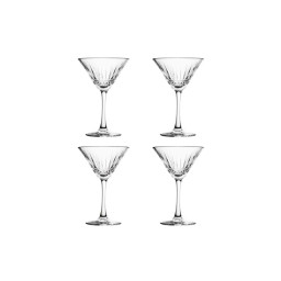 Martini glasses on stem "Elysia" - 4 pcs, 220 cc