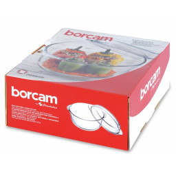 Ovenschaal rond met deksel "Borcam" - 3150 cc