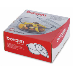 Ovenschaal rond met deksel "Borcam" - 1450 cc