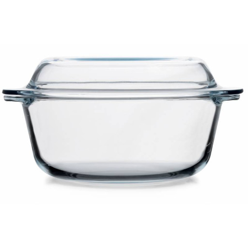 Round baking dish with lid 