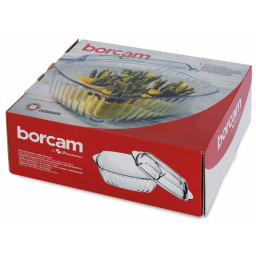 Ovenschaal vierkant met deksel "Borcam" - 2600 cc