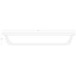 Rectangular baking dish with plastic lid "Borcam" - 3850 cc