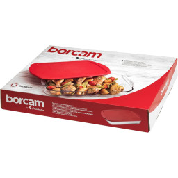 Rectangular baking dish with plastic lid "Borcam" - 3850 cc