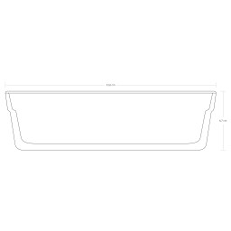 Auflaufform rechteckig "Borcam" Premium - 2400 cc