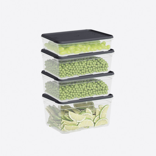 Smart bewaardozen Lock & Fresh – 4-delige set
