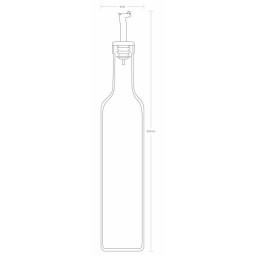 Öl- Essigflasche 'Homemade' - 500 cc, 2 Stück