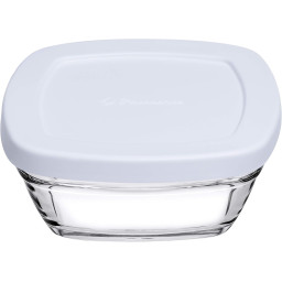 Bowl "Pudding" with lid 4 pcs