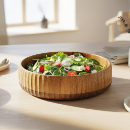 Akazienholz Schüssel -LINEA- Ø 22×6 cm