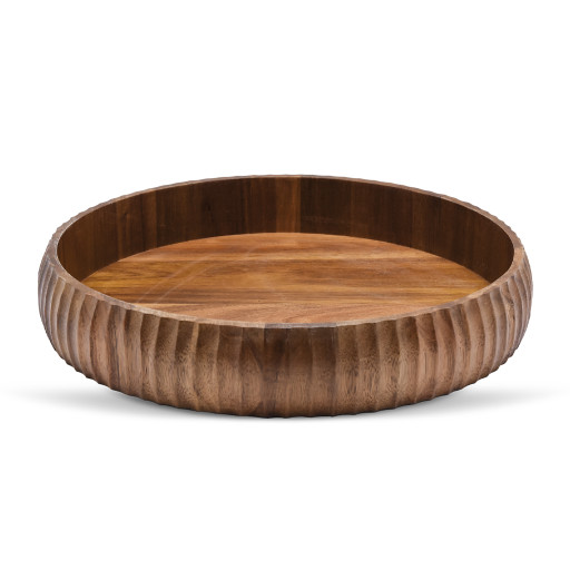 Akazienholz Tablett -LINEA- Ø 30×5 cm