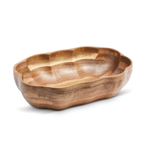 Akazienholz Schale -FLORI- 28×18.5 cm