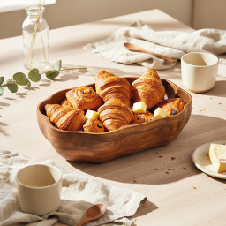 Akazienholz Schale -FLORI- 28×18.5 cm