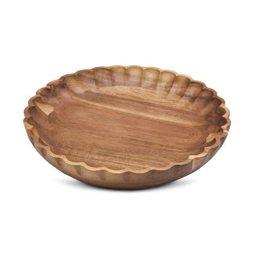 Akazienholz Schale -FLORI- Ø 25×4 cm