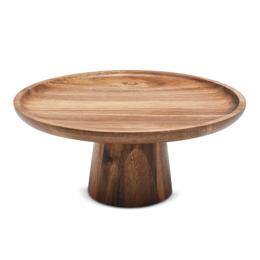 Akazienholz Servierschale auf Fuß -LUMA- Ø 25×11 cm
