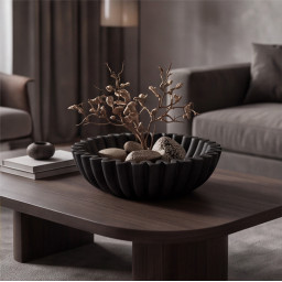 Decoratief schaal -ETNA- Ø 25.5×7.5 cm Decoratief schaal -ETNA- Ø 25.5×7.5 cm