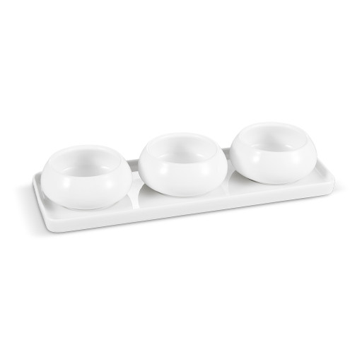 Livenza Cosmo aperitif set | 4-piece | white | 28 cm