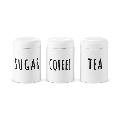 Livenza Cosmo canister set | 3-piece | white | 14.5 cm
