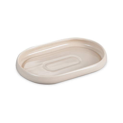 Livenza Cosmo oval serving dish | 2-piece | beige | 21 cm