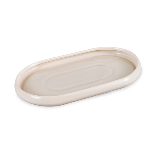 Livenza Cosmo oval serving dish | 1-piece | beige | 27 cm