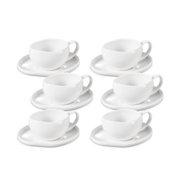 Livenza Curvy espresso set | 12-piece | white | 120 ml