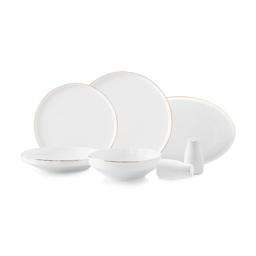 Livenza Claire dinner set | 27-piece | white-gold