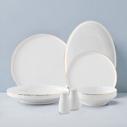 Porcelain dinnerware Livenza "Claire"- 27-piece set, Gold