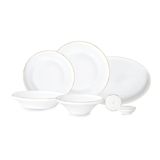 Livenza Perla dinner set | 27-piece | white-gold