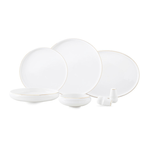 Livenza Moon dinner set | 27-piece | white-gold