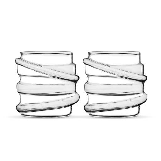 Borosilicate Glass Wavy 2 pcs – 420 ml