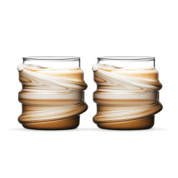 Borosilicaatglas Wavy 2 stuks – 420 ml