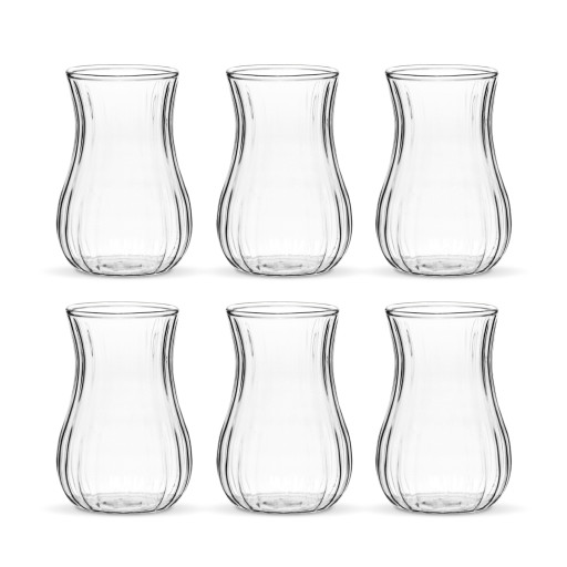 Borosilicate tea glasses Linea 6 pcs – 180 ml