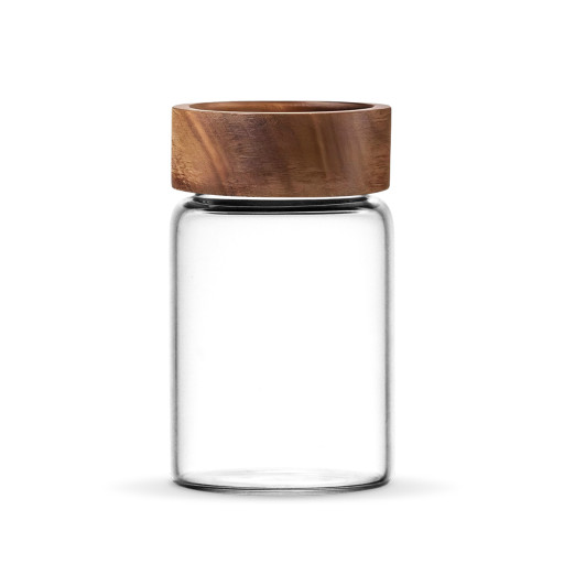 Borosilicate Glass Spice Jar Rio with Acacia Wood Lid – 250 ml