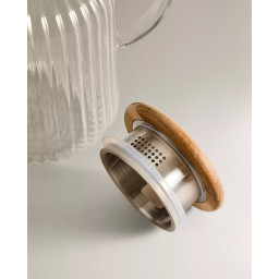 Borosilicaatglas kan Linea met filter – 1600 ml