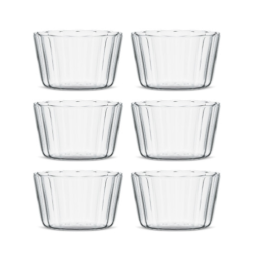 Borosilicaatglazen kom -LINEA- 6 stuks – Ø 10,5 cm