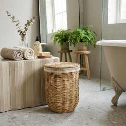 Bathroom trash bin -BOHO- with removable lid