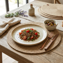Round placemat -BOHO- Ø 38 cm Round placemat -BOHO- Ø 38 cm