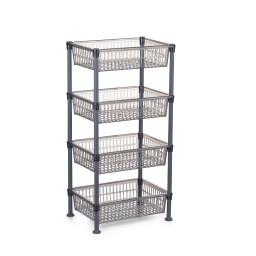 4-layer storage rack "Smart" -  assorted