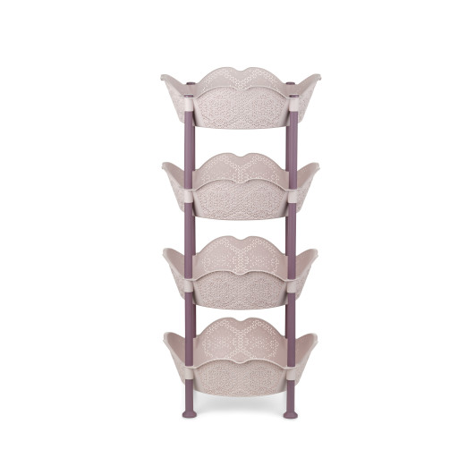 4-layer storage rack "Lace style" -  assorted