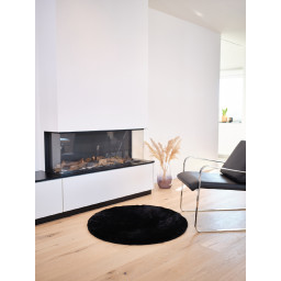 Carpet "Softy" Rabbit high pile - Round, Ø 100 cm