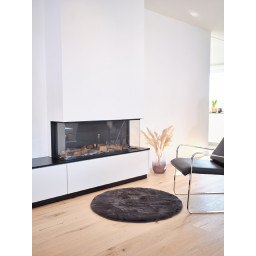 Carpet "Softy" Rabbit high pile - Round, Ø 100 cm