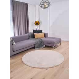 Carpet "Softy" Rabbit high pile - Round, Ø 160 cm