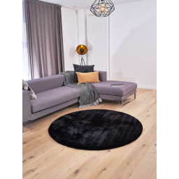 Carpet "Softy" Rabbit high pile - Round, Ø 160 cm